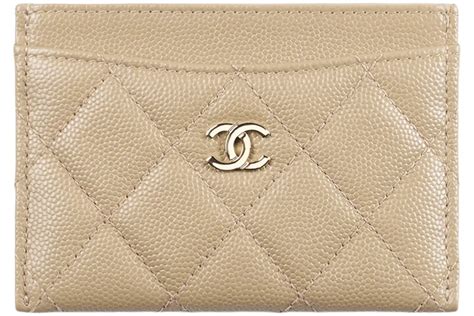 chanel classic card holder beige|chanel card holder original.